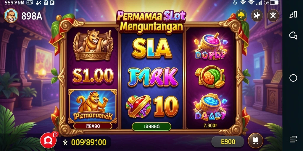 Tampilan menarik dari gameplay Slot di 898A.