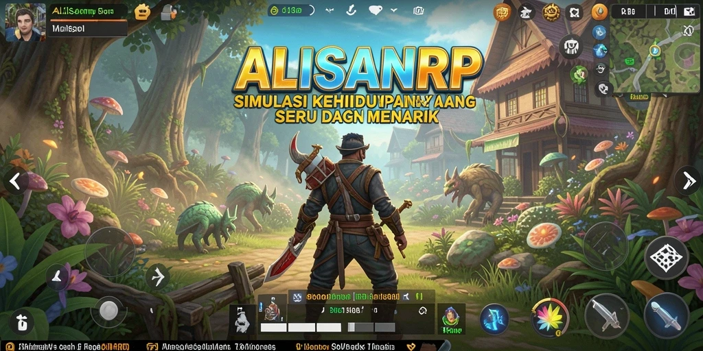 Tampilan menarik dari gameplay ALISANRP dengan interaksi sosial yang kaya.