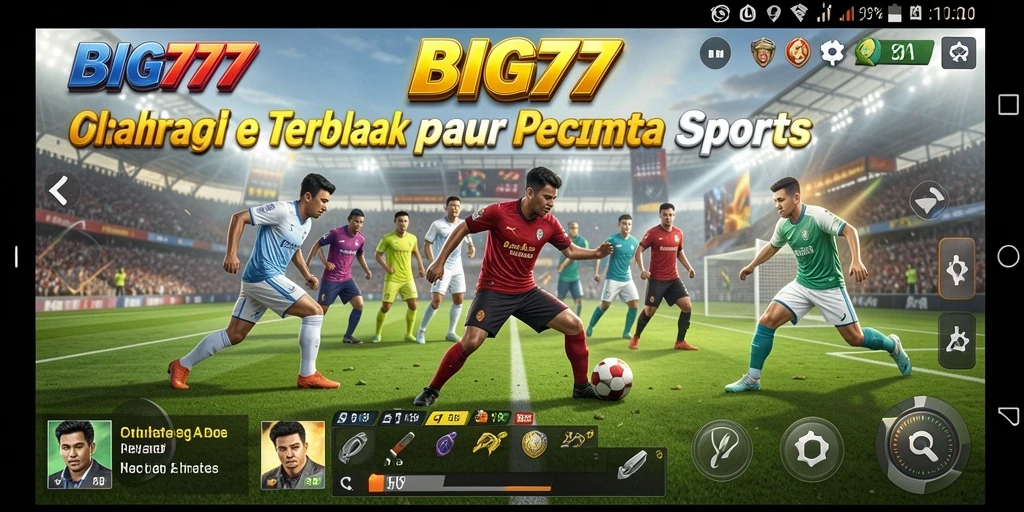 Gambaran gameplay olahraga yang seru dan kompetitif di BIG77.