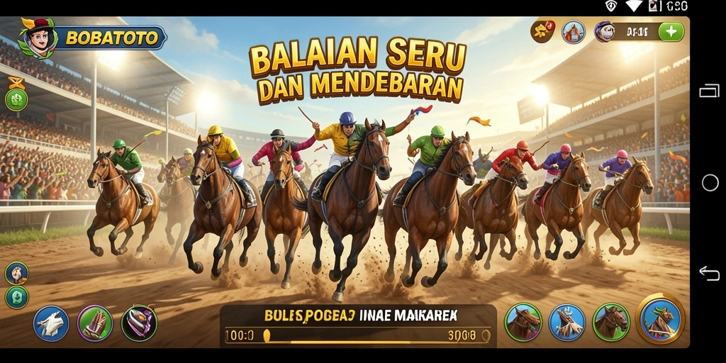 Tampilan gameplay BOBATOTO yang mendebarkan dan seru.