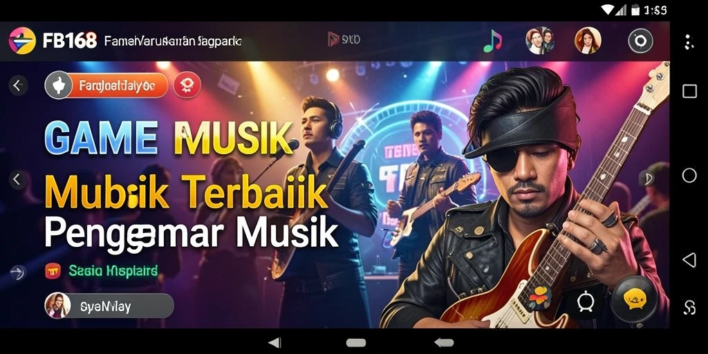 Tampilan gameplay FB168 dengan berbagai tantangan musik yang menarik.