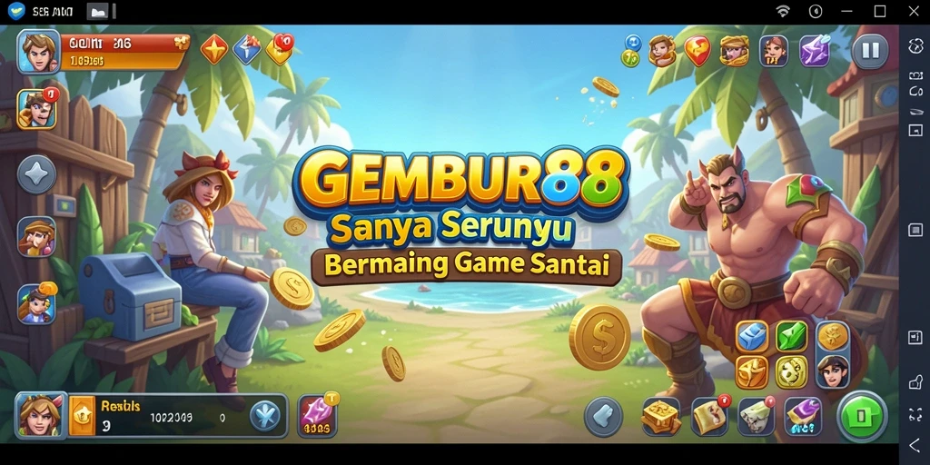 Tampilan gameplay seru dan menyenangkan di GEMBUR88.