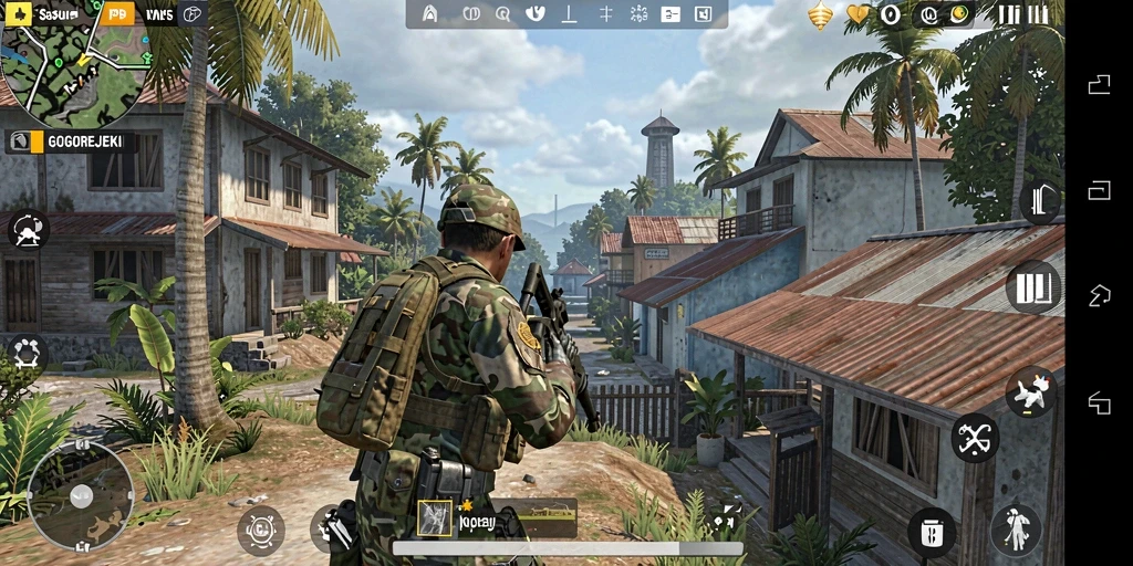 Gameplay GOGOREJEKI dengan aksi menegangkan dan grafis luar biasa.