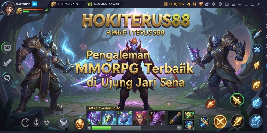 Tampilan gameplay HOKITERUS88 yang memukau dan dinamis dalam dunia MMORPG.