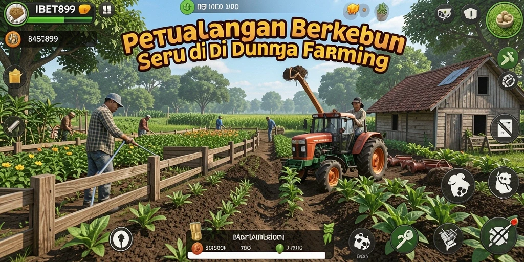 Gameplay menarik dalam IBET899 dengan petualangan bertani.