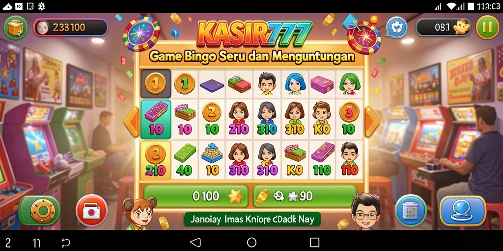 Tampilan permainan Bingo yang menarik di KASIR777