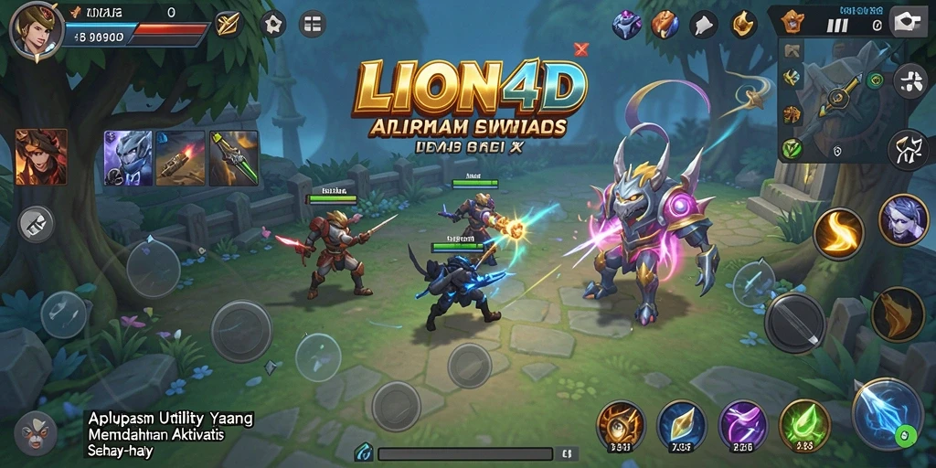Tampilan utama LION4D dengan berbagai fitur Utility yang menarik.