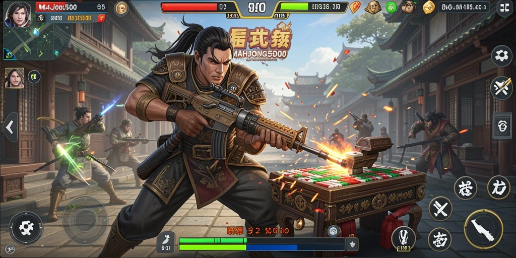 Tampilan aksi mendebarkan dalam MAHJONG500 dengan grafis luar biasa.