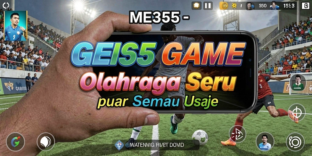 Tampilan gameplay seru dalam ME355 yang menampilkan aksi olahraga.