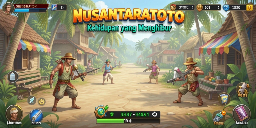 Screenshot utama NUSANTARATOTO menampilkan momen seru dalam simulasi kehidupan.
