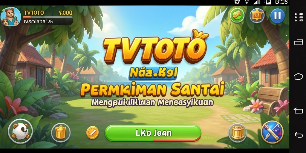 Screenshot TVTOTO menampilkan gameplay menarik dan interaktif.