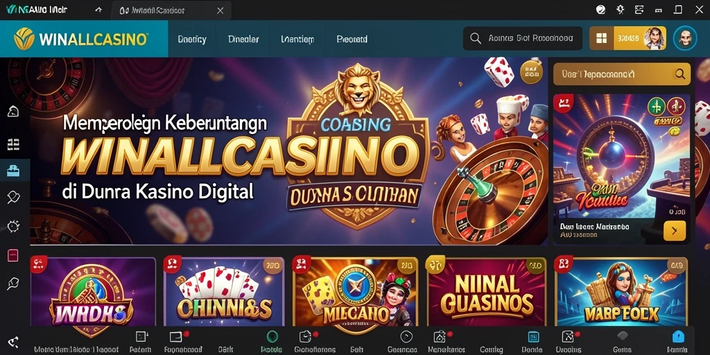 Gameplay seru WINALLCASINO yang menggugah semangat bertaruh di kasino.